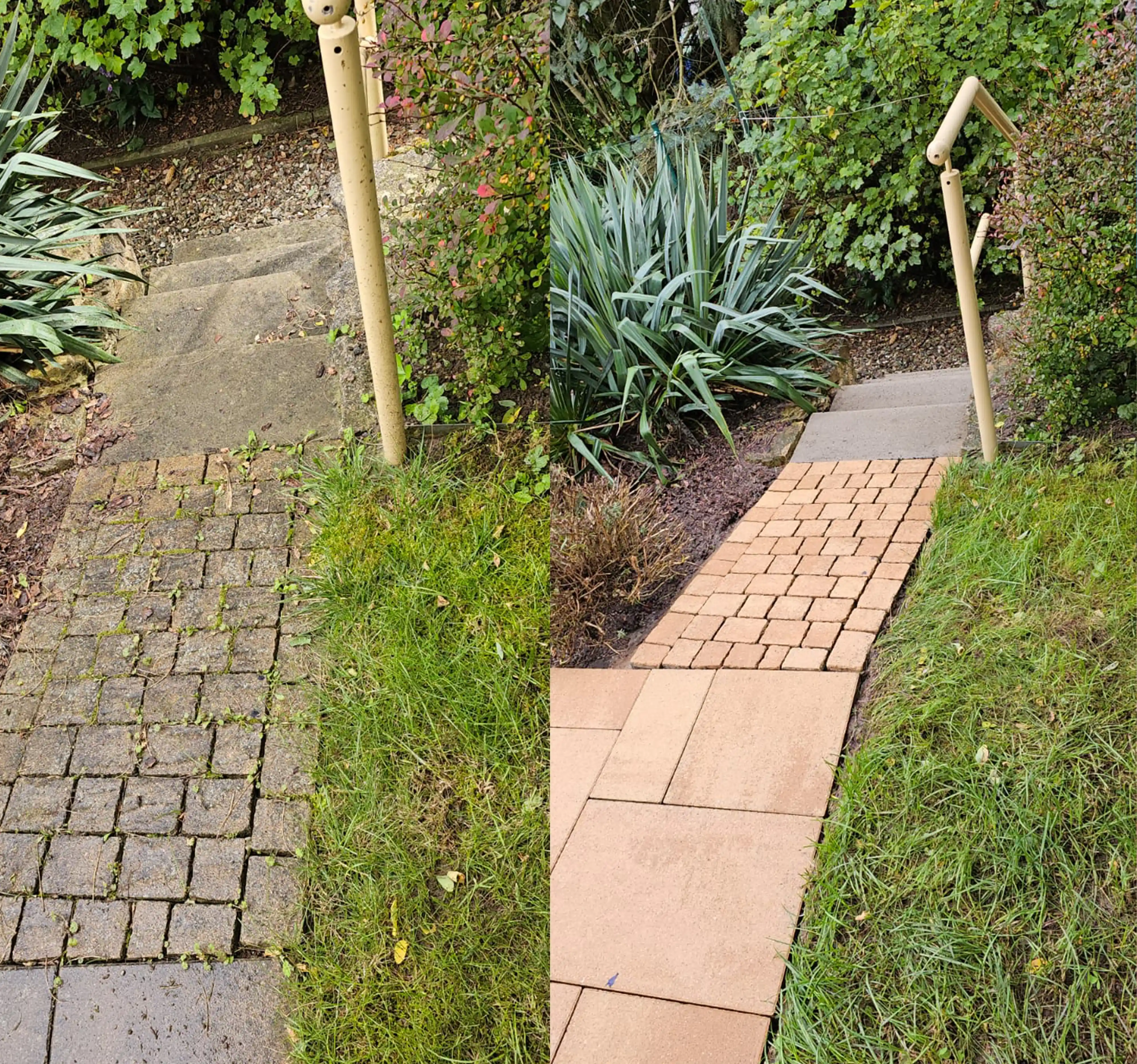 Steinreinigung und Verfugungen