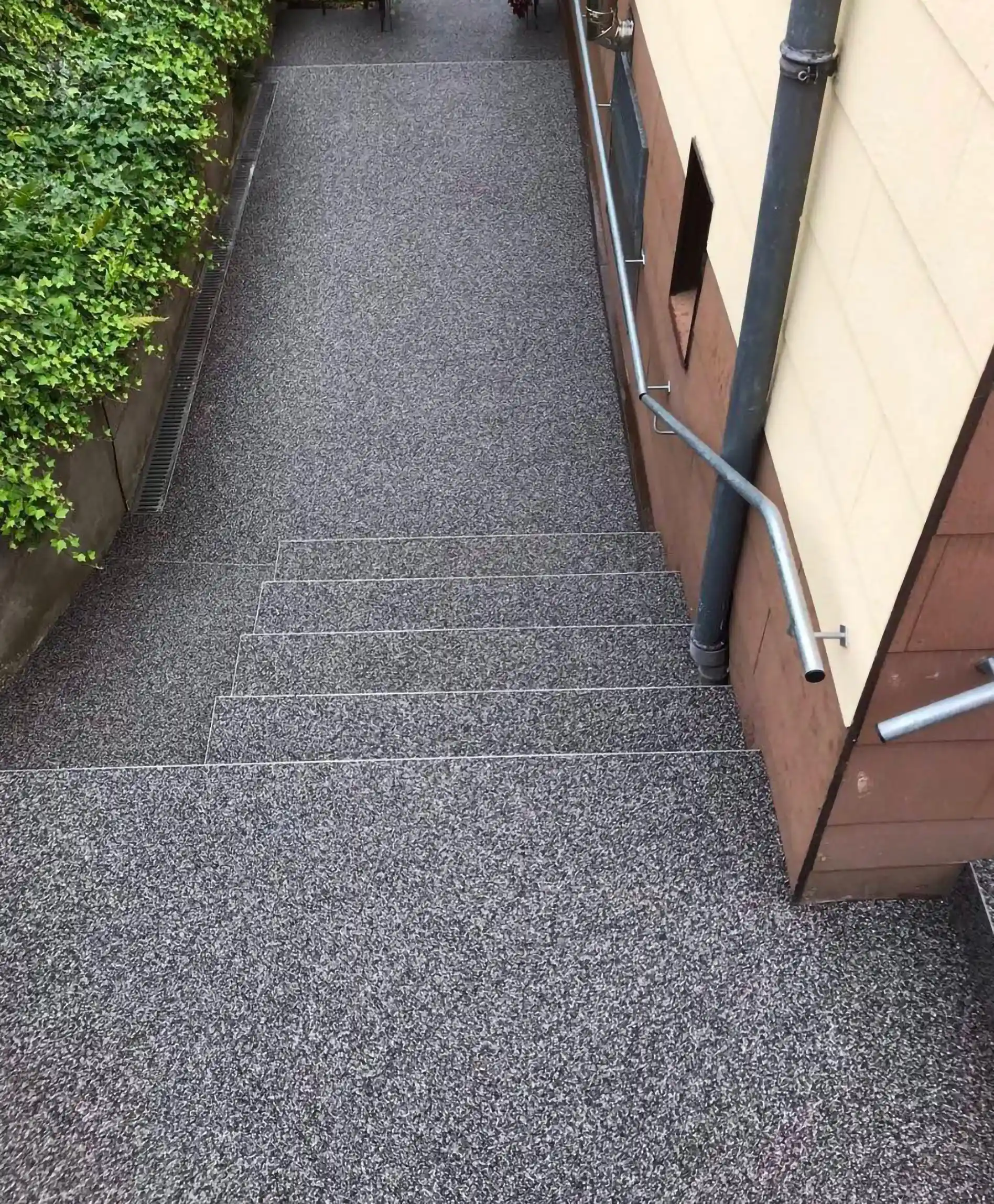 Steinteppich auf der Treppe